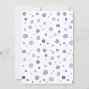 hand painted polka dots thank you card