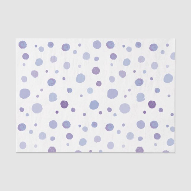 hand painted polka dots tissue paper (Front)