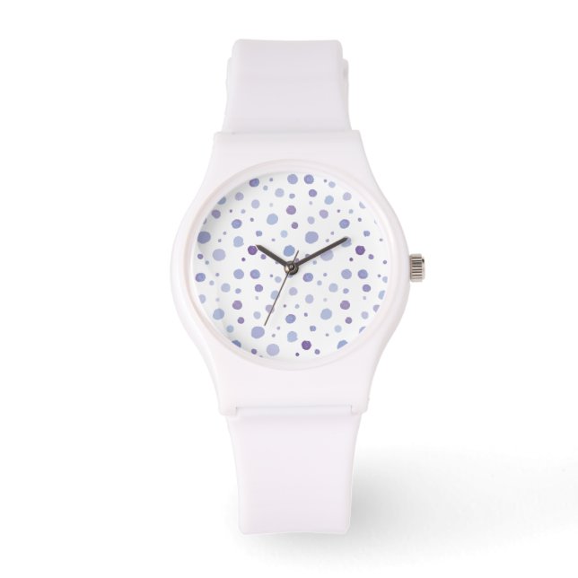 hand painted polka dots watch (Front)