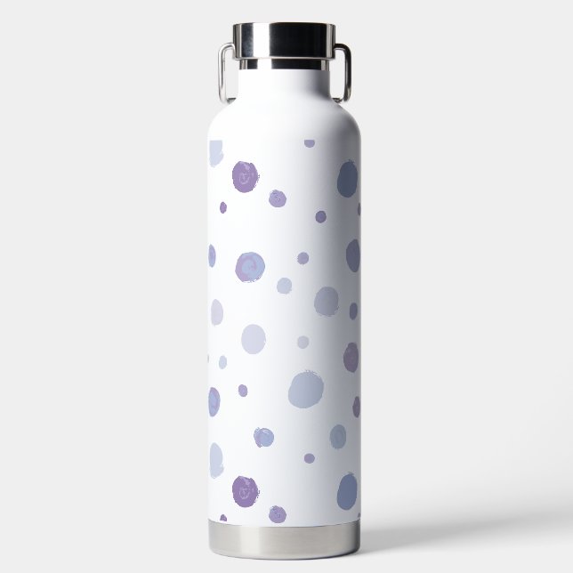 hand painted polka dots water bottle (Front)