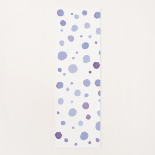hand painted polka dots yoga mat