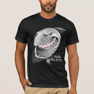 Hand painted Sly Shark (big smile, tuxedo) T-Shirt