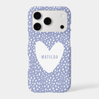 Hand painted spot and heart personalised