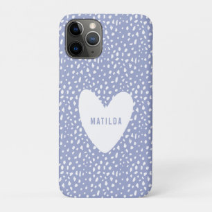 Hand painted spot and heart personalised Case-Mate iPhone case