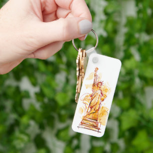 Hand-painted Statue of Liberty Keychain