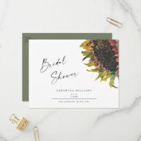 Hand Painted Sunflower Sage Bridal Shower