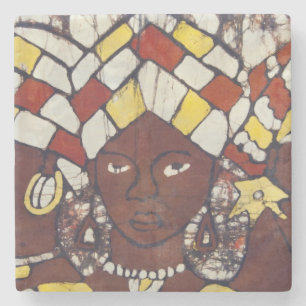 Hand painted textiles depicting every day stone coaster