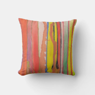 hand painted water colour cushion