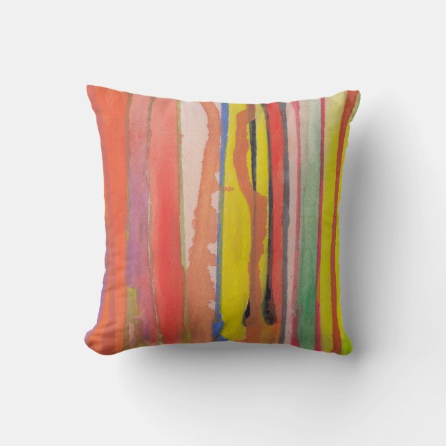 hand painted water colour cushion (Front)