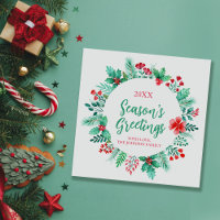 Hand Painted Watercolor Botanicals with Holly