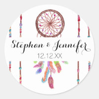 Hand Painted Watercolor Dreamcatcher Beads Feather