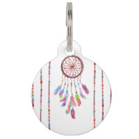 Hand Painted Watercolor Dreamcatcher Beads Feather