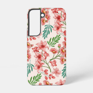 Hand Painted Watercolor Floral Pattern-54098 Samsung Galaxy Case