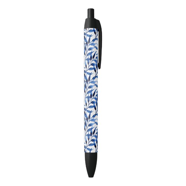 Hand Painted Watercolor Ink Pattern Black Ink Pen (Bottom (Vertical))
