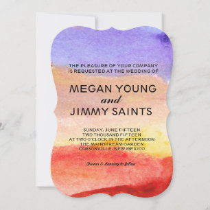 hand painted watercolor invitation