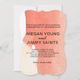 hand painted watercolor invitation