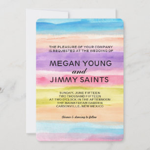 hand painted watercolor invitation