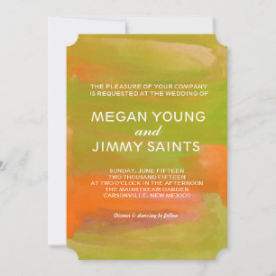 hand painted watercolor invitation