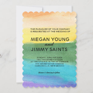 hand painted watercolor invitation