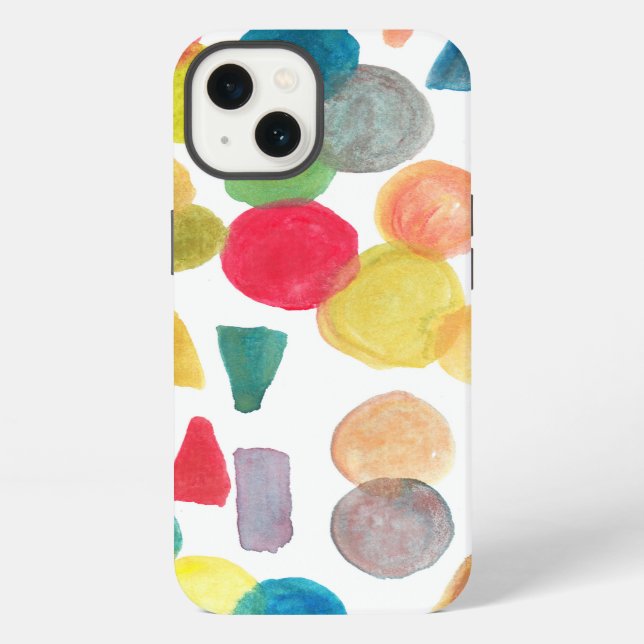 hand painted watercolor iPhone case (Back)