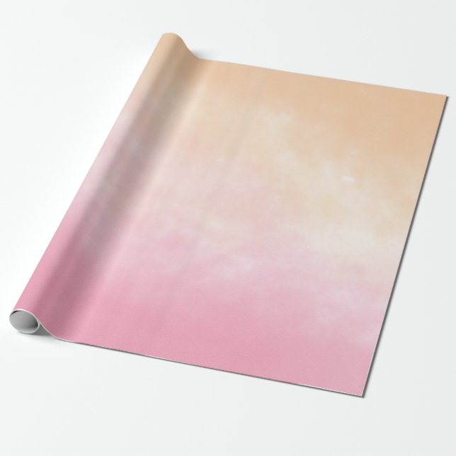 Hand painted watercolor patterns and textures wrapping paper (Unrolled)