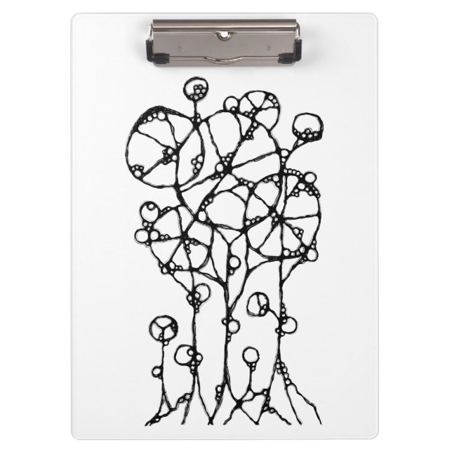 Hand Painting - Abstract Tree Group 1 + 2 Clipboard (Front)