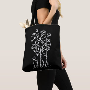 Hand Painting - Abstract Tree Group 2 Tote Bag