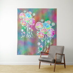 Hand Painting - Abstract Tree Group 4 Tapestry