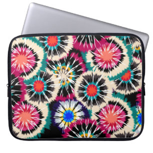 Hand Painting Abstract Watercolor Seamless Shibori Laptop Sleeve
