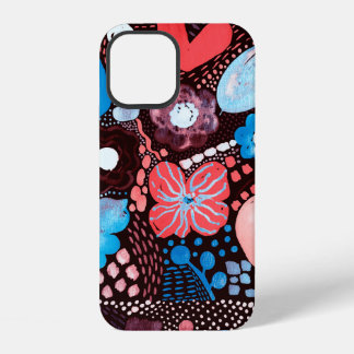 Hand Painting Abstract Watercolor Sketch Doodle Fl iPhone 12 Case