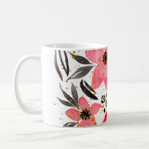 Hand Painting Abstract Watercolor Tropical Exotic Coffee Mug