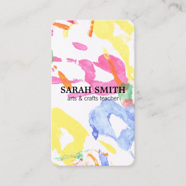Hand Painting Business Card (Front)