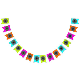 Hand Painting Mandala Clock Face 24 Bunting