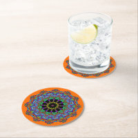 Hand Painting Mandala Clock Face 24
