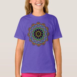 Hand Painting Mandala Clock Face 24 T-Shirt