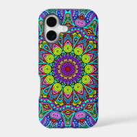 Hand Painting Mandala Clock Face 4