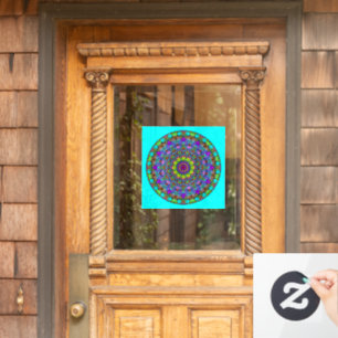 Hand Painting Mandala Clock Face 4
