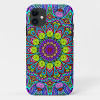 Hand Painting Mandala Clock Face 4