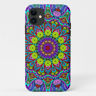 Hand Painting Mandala Clock Face 4 Case-Mate iPhone Case