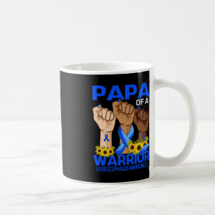 Hand Papa Of A Warrior Hydrocephalus Awareness Sun Coffee Mug