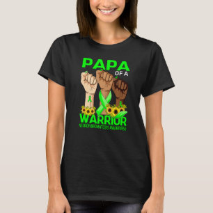 Hand Papa Of A Warrior Neurofibromatosis Awareness T-Shirt