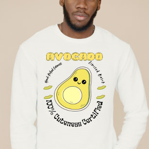 Hand-picked Avocado Fruit Label  Sweatshirt