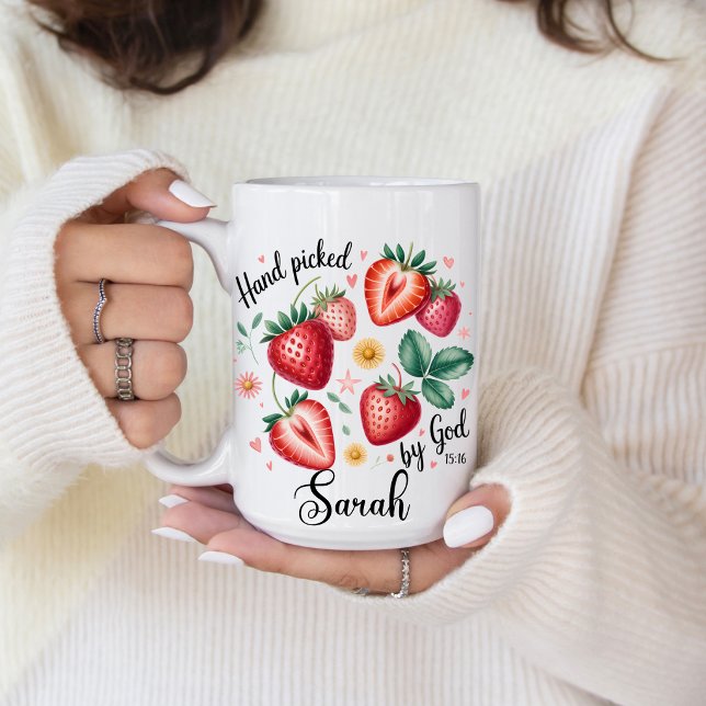Hand Picked by God John 15:16 Coffee Mug (John 15:16 Hand Picked by God coffee mug. )