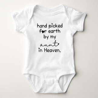 Hand Picked for Earth by my Aunt in Heaven Newborn Baby Bodysuit