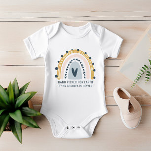 Hand Picked For Earth By My Grandpa In Heaven Baby Bodysuit