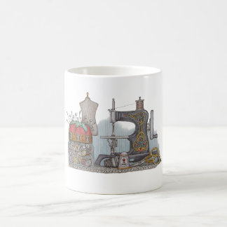 Hand Powered Sewing Machine Coffee Mug