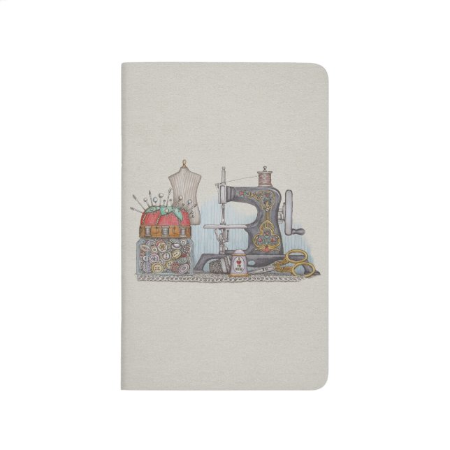 Hand Powered Sewing Machine Journal (Front)