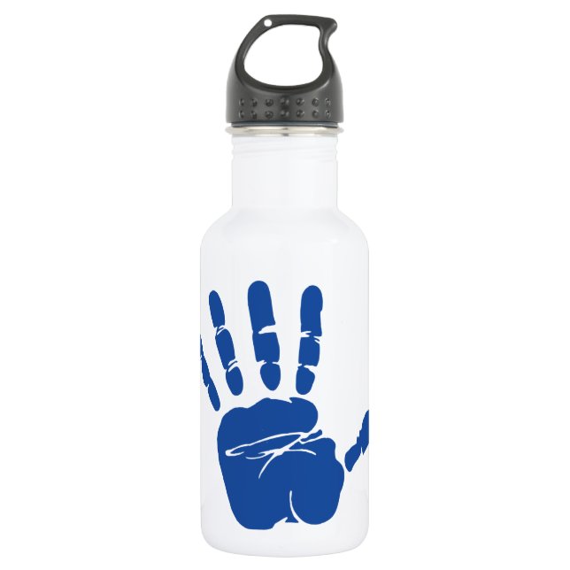 Hand Print Image 532 Ml Water Bottle (Front)
