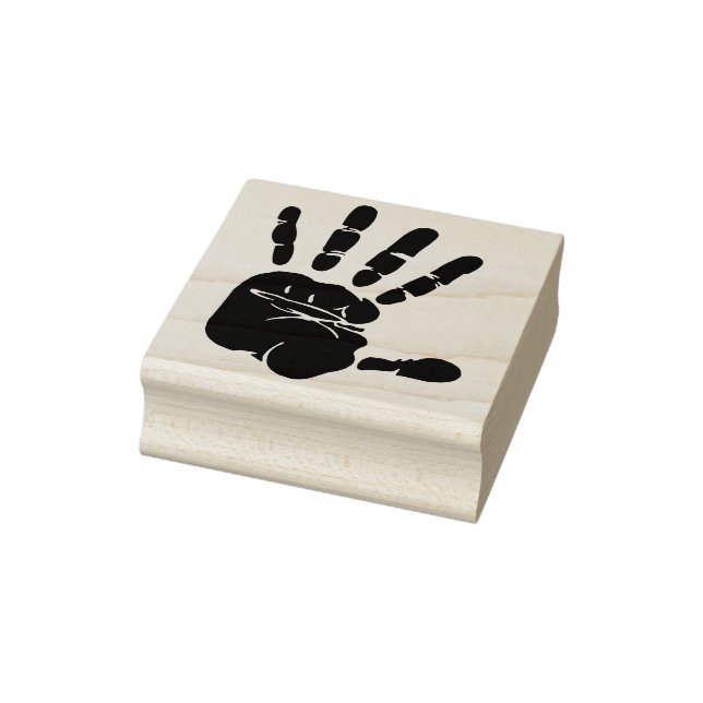 hand print silhouette art stamp (Stamp)