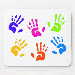 Hand Prints Mouse Pad